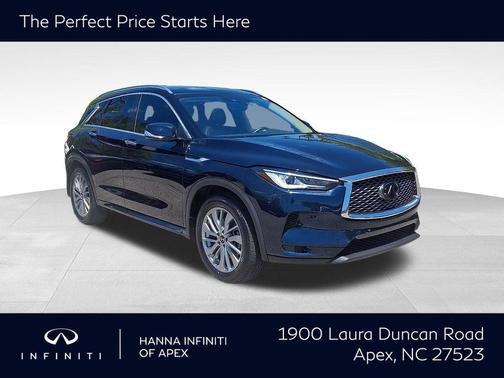 Hermosa Blue 2023 INFINITI QX50 LUXE AWD