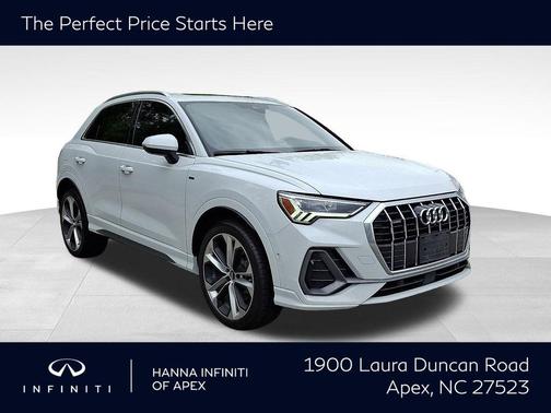Glacier White Metallic 2020 Audi Q3 45 S line Prestige