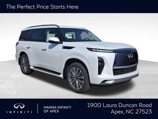 Radiant White 2026 INFINITI QX80 Luxe