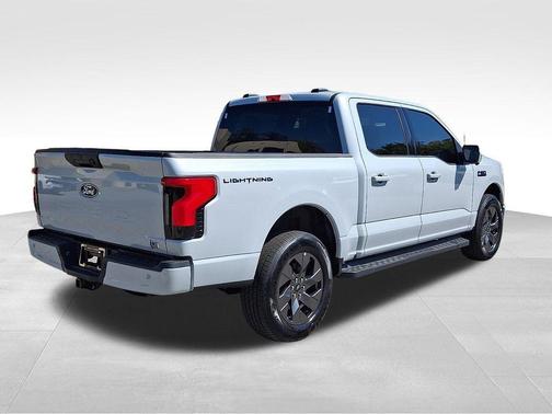 Space White Metallic 2025 Ford F-150 Lightning Flash