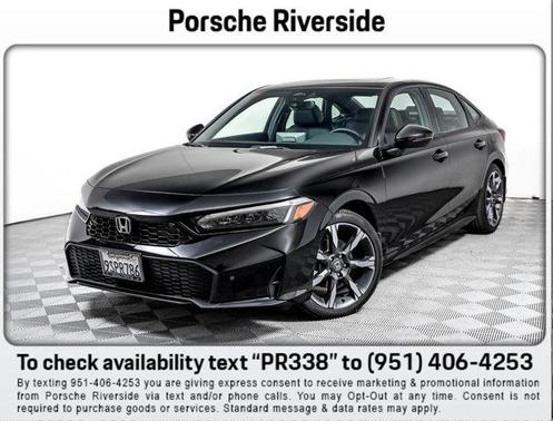 Crystal Black Pearl 2025 Honda Civic Hybrid Sport