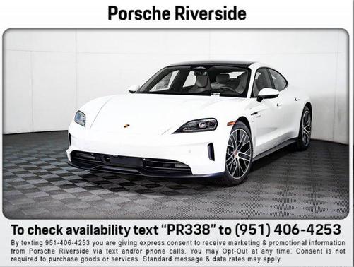 White 2026 Porsche Taycan RWD