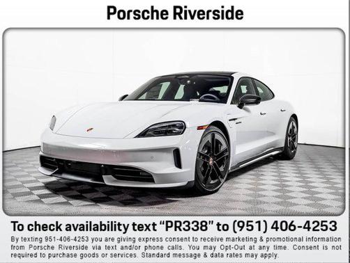 White 2026 Porsche Taycan 4 Black Edition