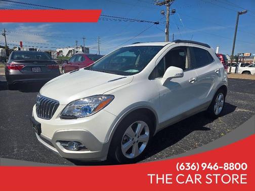 White Pearl Tri-Coat 2015 Buick Encore Leather