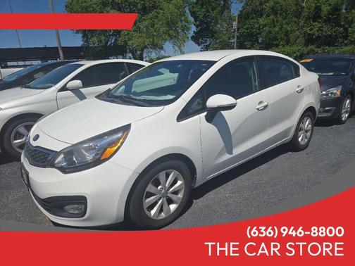 Clear White 2014 Kia Rio EX