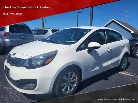 Clear White 2014 Kia Rio EX