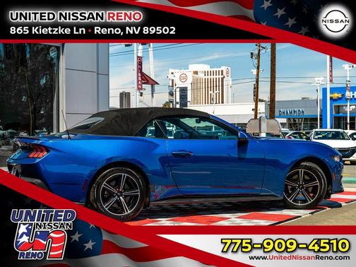 Atlas Blue Metallic 2024 Ford Mustang EcoBoost Premium