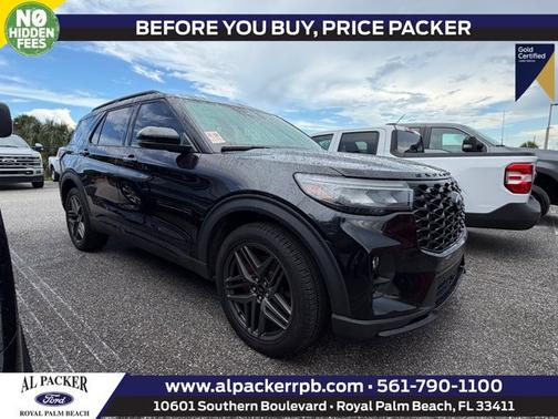 AGATE BLACK METALLIC 2025 Ford Explorer ST