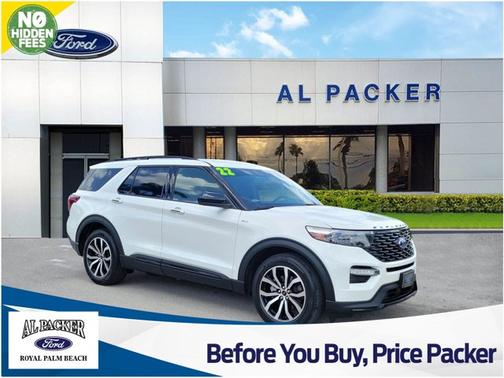 STAR WHITE MET TRI-COAT 2022 Ford Explorer ST-LINE