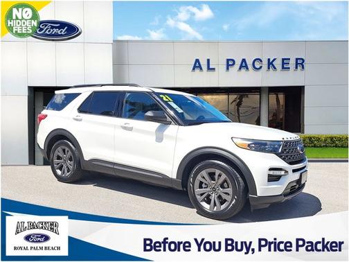 STAR WHITE MET TRI-COAT 2021 Ford Explorer XLT