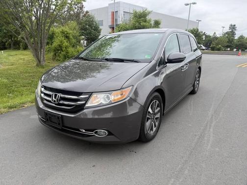 Modern Steel Metallic 2015 Honda Odyssey Touring Elite