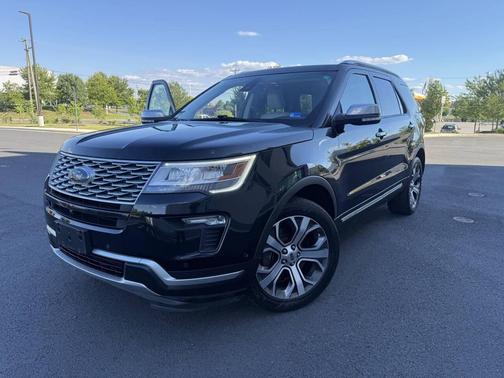 Shadow Black 2018 Ford Explorer Platinum