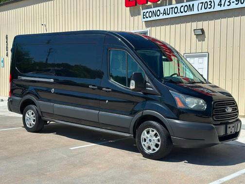 Black 2015 Ford Transit-250 148 WB Medium Roof Cargo