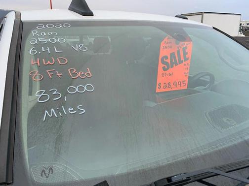 2020 RAM 2500 Tradesman Crew Cab 4x4 8' Box