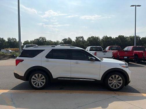Star White Metallic Tri-Coat 2020 Ford Explorer Limited