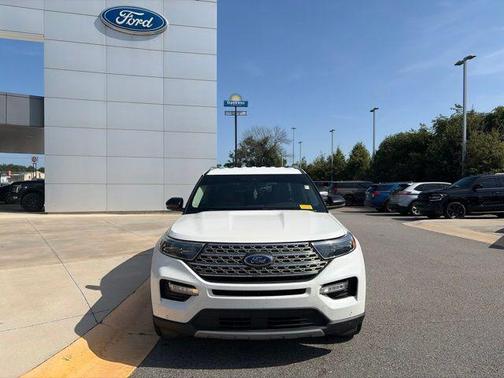 Star White Metallic Tri-Coat 2020 Ford Explorer Limited