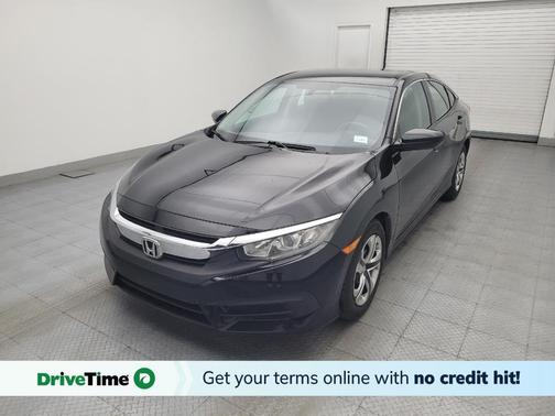 Black 2017 Honda Civic LX
