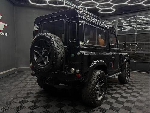 Black 1997 Land Rover Defender Widebody Kahn Edition
