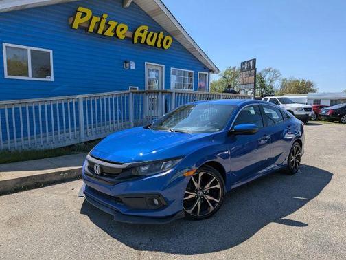 Blue 2019 Honda Civic Sport