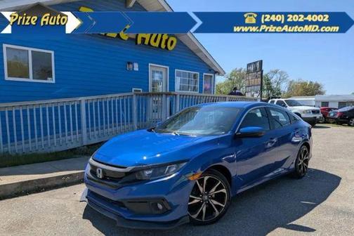 Blue 2019 Honda Civic Sport