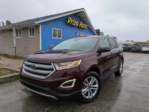 Red 2018 Ford Edge SEL