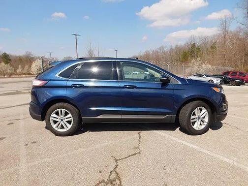 Blue 2017 Ford Edge SEL