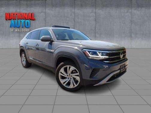 Pure Gray 2021 Volkswagen Atlas Cross Sport 3.6L V6 SEL