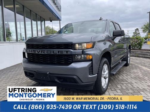 Satin Steel Metallic 2021 Chevrolet Silverado 1500 Custom