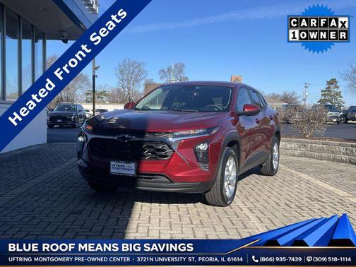 Crimson Metallic 2024 Chevrolet Trax LS