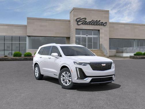 Crystal White Tricoat 2025 Cadillac XT6 Luxury AWD