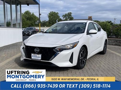 Aspen White Tricoat 2024 Nissan Sentra SV