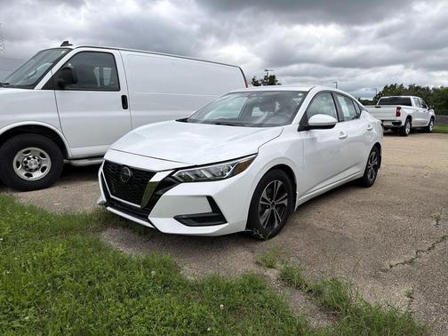 Aspen White Tricoat 2021 Nissan Sentra SV