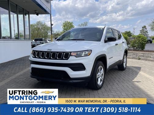 Bright White Clearcoat 2023 Jeep Compass Sport