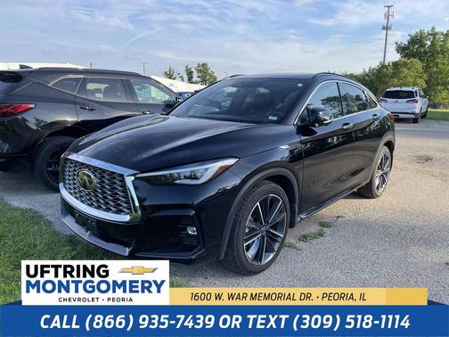 Black Obsidian 2025 INFINITI QX55 ESSENTIAL
