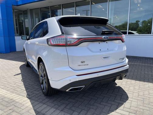 White Platinum Metallic Tri-Coat 2018 Ford Edge Sport