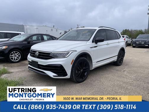 Oryx White Pearl 2022 Volkswagen Tiguan 2.0T SE R-Line Black 4MOTION