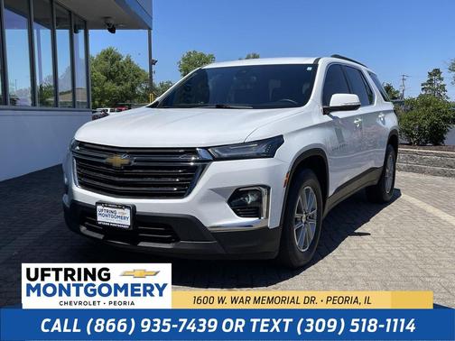 Summit White 2023 Chevrolet Traverse LT Leather
