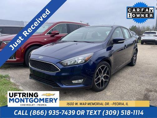 Blue 2017 Ford Focus SEL