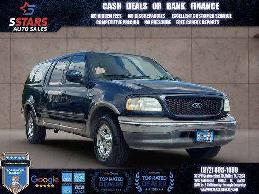 Blue 2002 Ford F-150 King Ranch SuperCrew