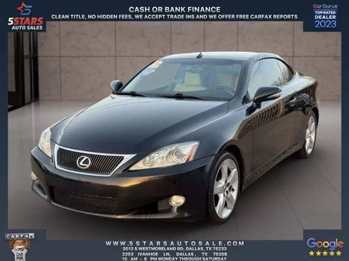 2010 Lexus IS 250C Base (A6)