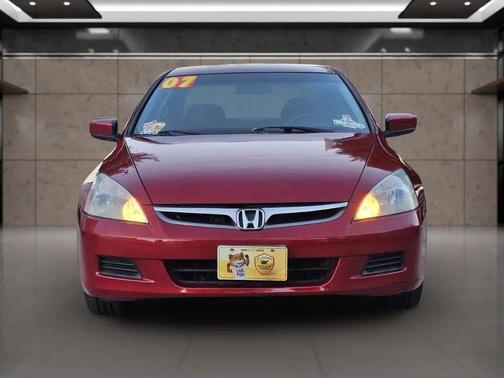 Red 2007 Honda Accord SE