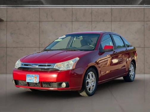 Red 2009 Ford Focus SES