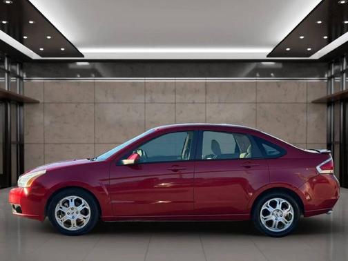 Red 2009 Ford Focus SES