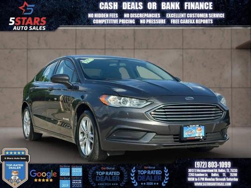 Gray 2018 Ford Fusion Hybrid S