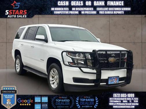 White 2017 Chevrolet Tahoe Commercial Fleet