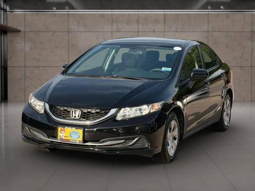 Black 2015 Honda Civic LX