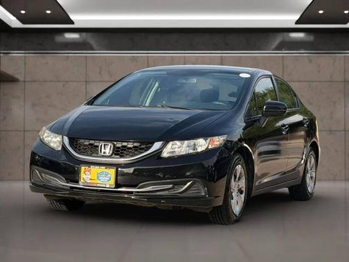 Black 2015 Honda Civic LX