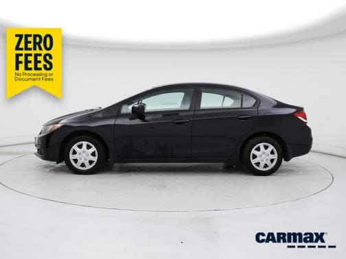 Black 2015 Honda Civic LX