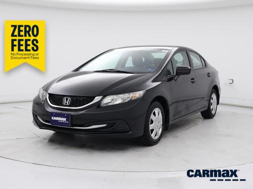 Black 2015 Honda Civic LX