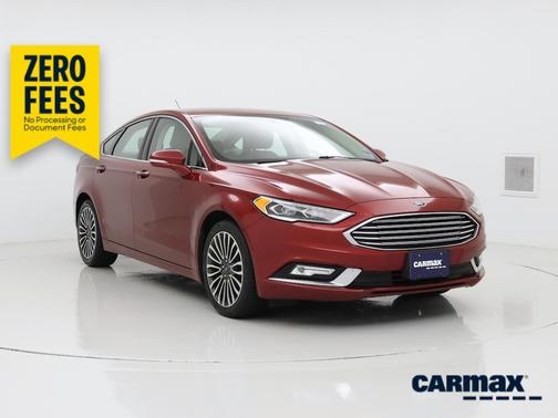 Red 2017 Ford Fusion SE